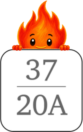 OUTLET IDs label reading 37 over 20A, the years 1937 and 2020